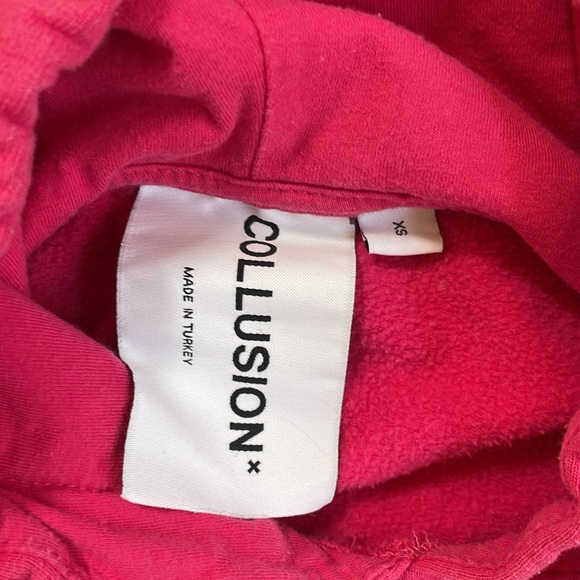 Collusion | ASOS Hoodie - Size Extra Small - Hot Pink 100% cotton - Picture 4 of 5